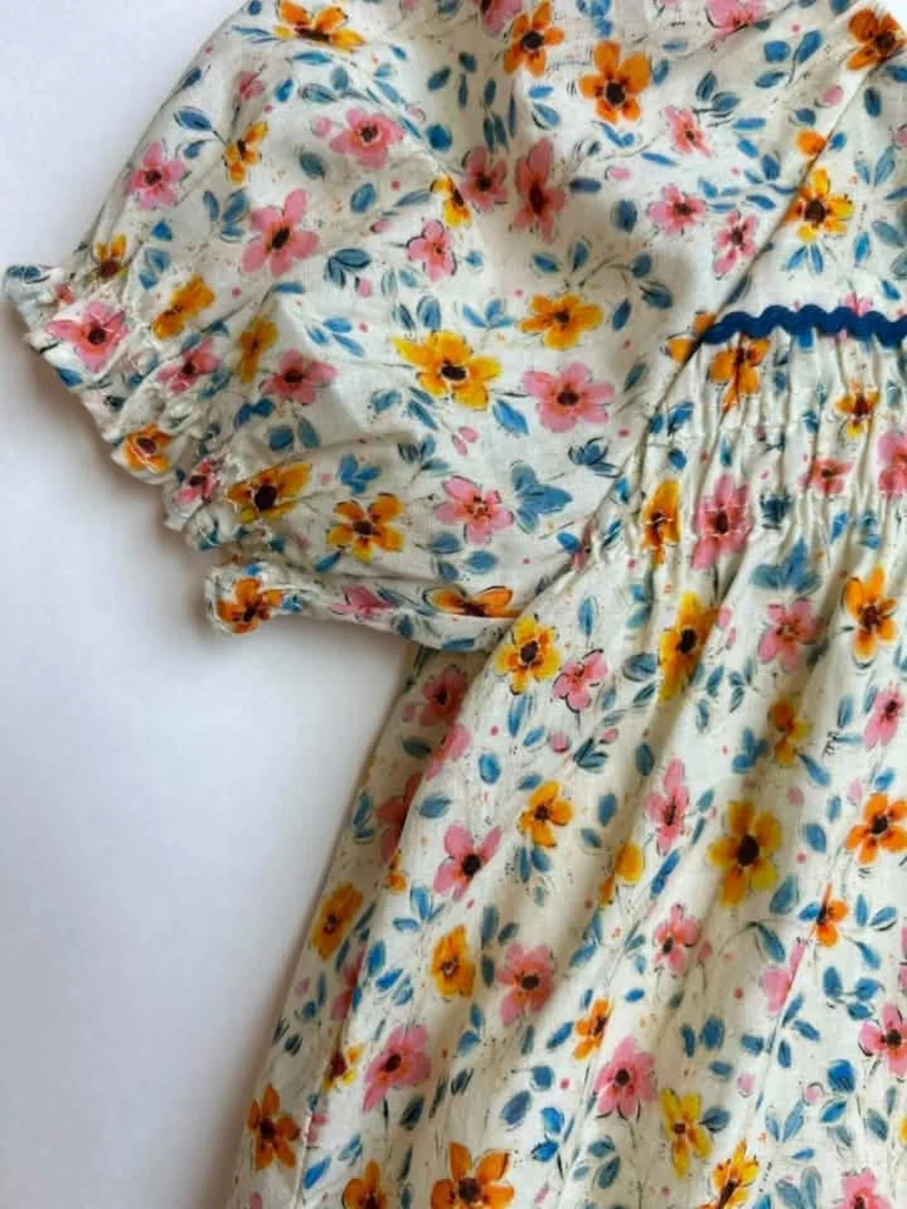 Zara Floral dress with bloomers Matching Set - Cream, Yellow, Pink, Blue